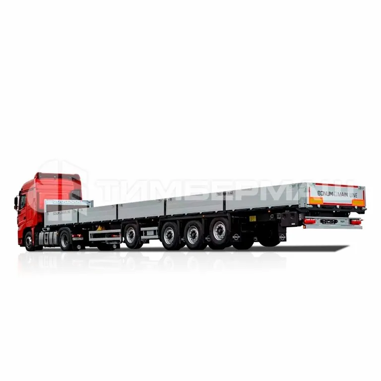Бортовой полуприцеп BONUM 16,52 м с вынесенной осью